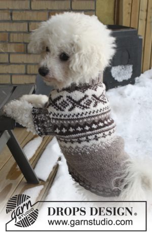 Strikkepakker Kjæledyr Strikk.no Lave priser og god service Narvik Woof Hundegenser Strikk.no