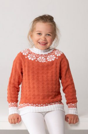Genser Barn Strikkepakker Side 2 av 4 Strikk.no Little Missy Genser Strikkepakke Strikk.no