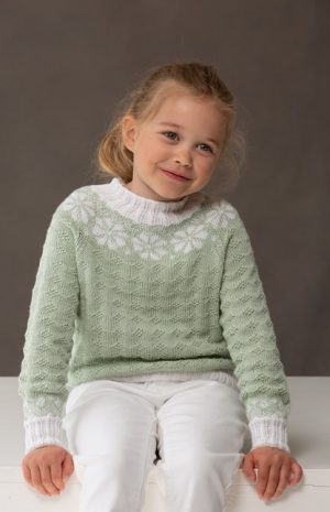 Genser Barn Strikkepakker Side 2 av 4 Strikk.no Little Missy Genser Strikkepakke Strikk.no