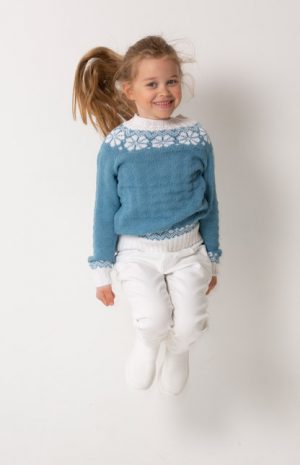 Lydia genser Blå barn 2015-4d