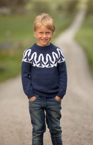 Genser Barn Strikkepakker Side 2 av 4 Strikk.no Mikkel Genser (barn) Strikkepakke Strikk.no